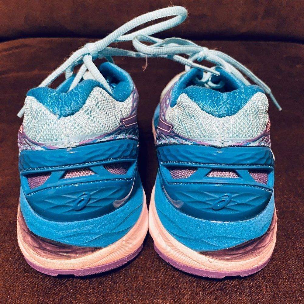 ASICS GEL-Nimbus 18 Methyl Blue Purple White Womens Running Shoes 7 Medium - Picture 9 of 15